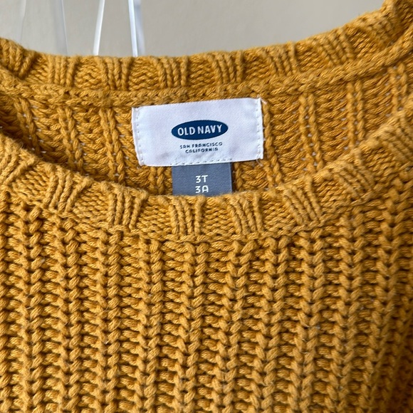 Beautiful Old Navy Knit Mustard Color Sweater - Picture 3 of 4